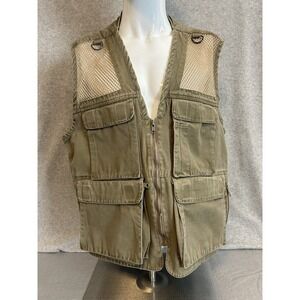 Early Winters Photography Safari Bird Watching Vest Mens Sz XL Pockets!! VTG